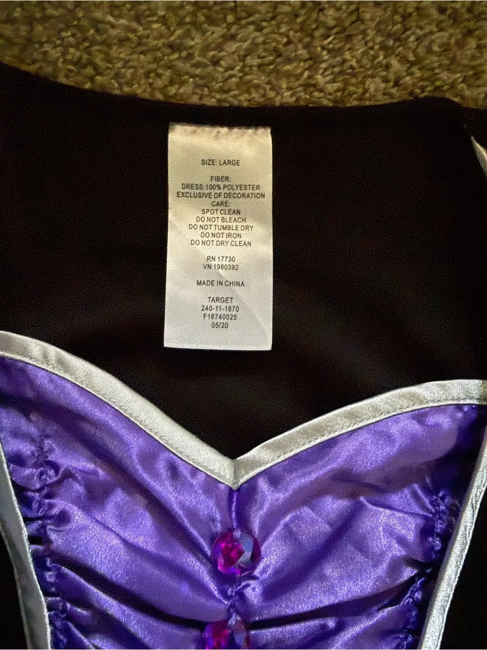Target Purple and Black Star Witch Costume Dress - Picture 5 of 13